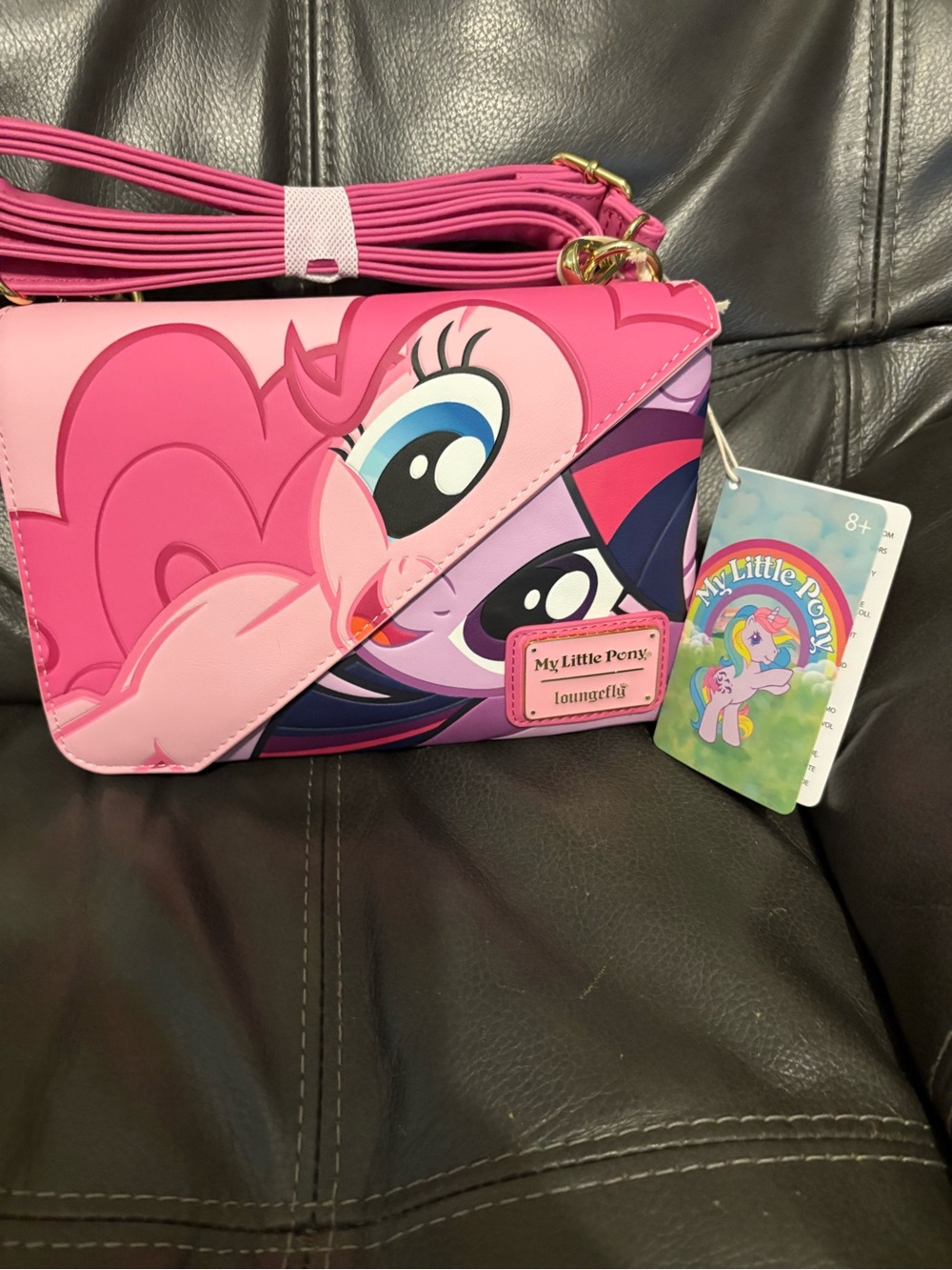 Loungefly Pink and Purple My Little Pony Crossbody Bag - Picture 1 of 6